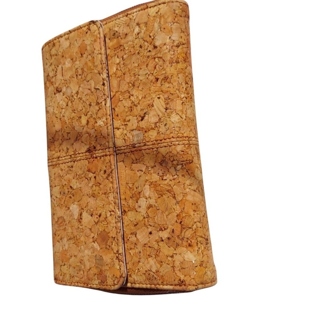 Jewell by Thirty-One Cork Clutch Wallet Natural Zip Around Organizer - Picture 2 of 4